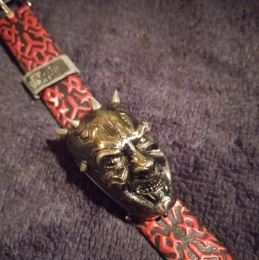 VINTAGE 90s UNISEX STAR WARS DARTH MAUL DIGITAL WATCH